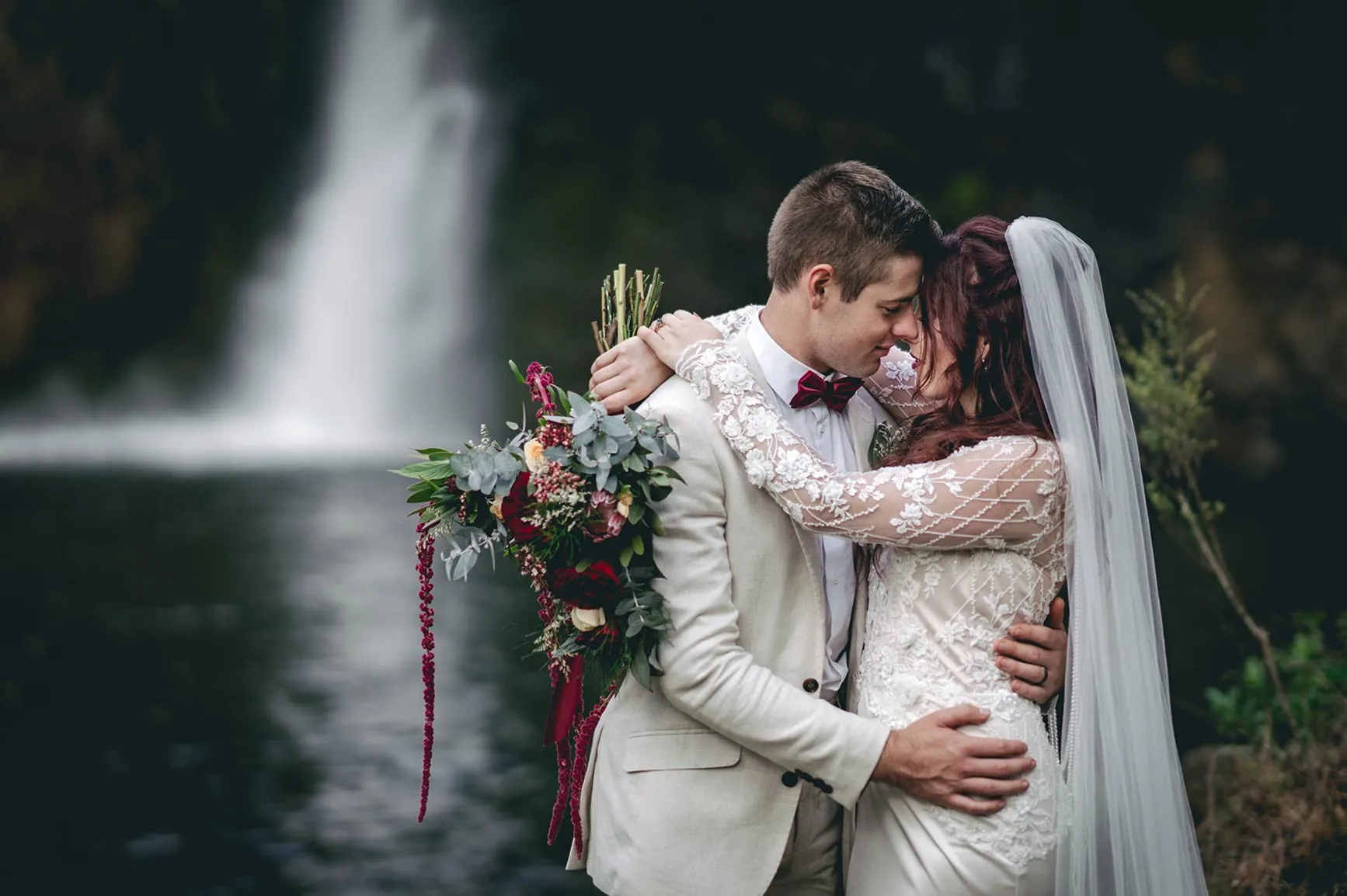 Magical Hunua Falls Auckland Forest Wedding Hero