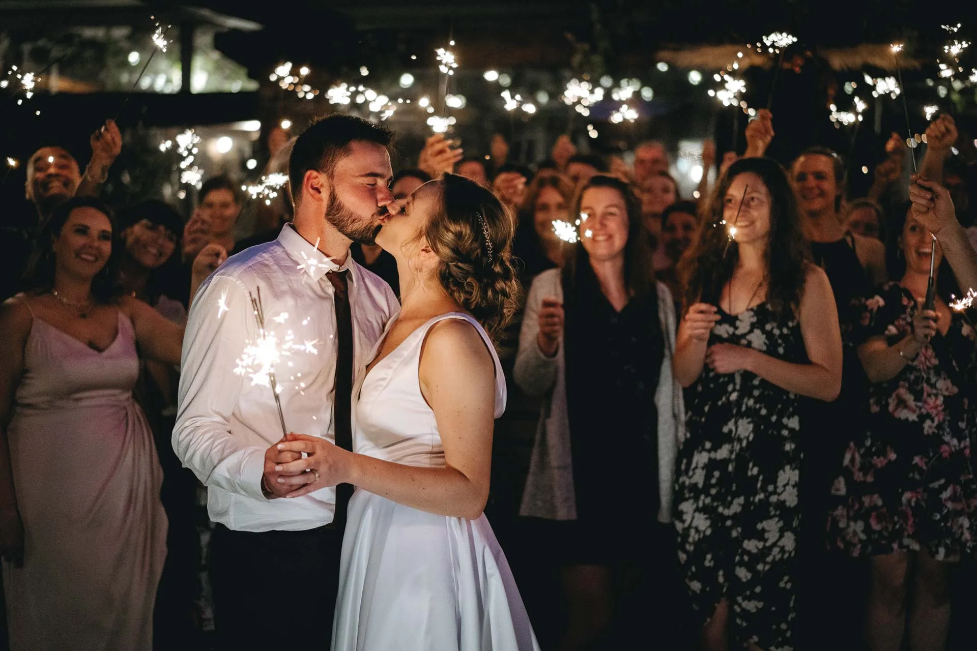 Wedding couple first dance reception