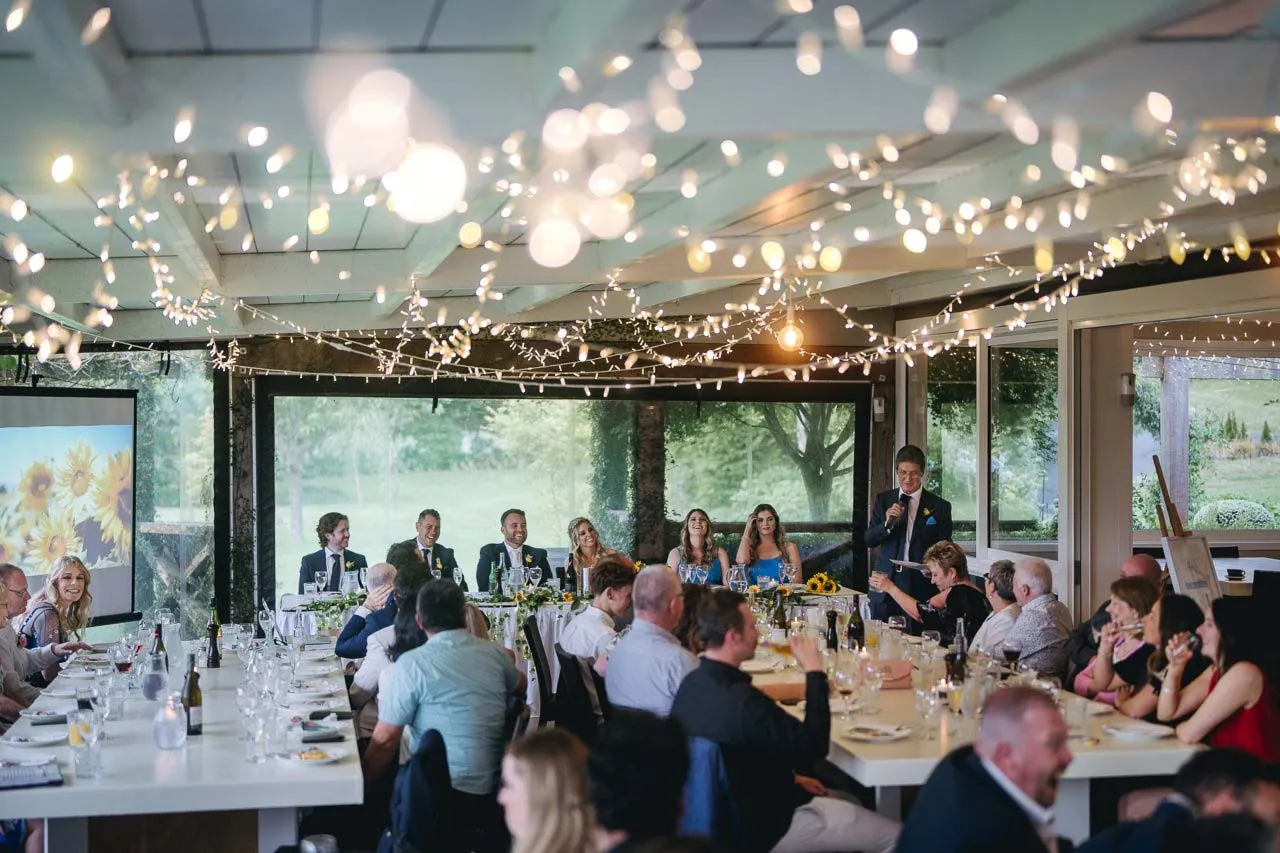 Boatshed Karapiro lakeside wedding reception