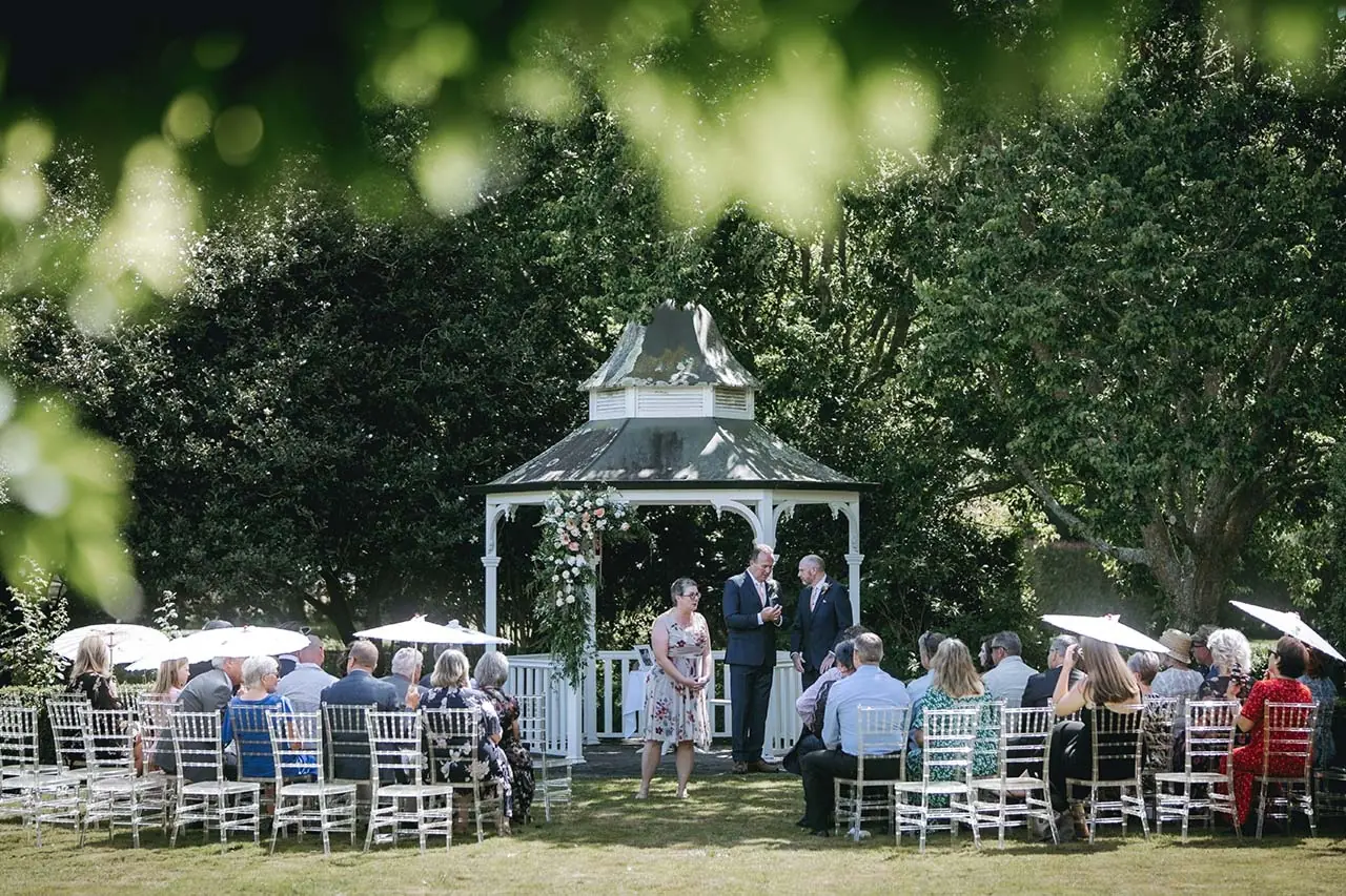 Henley leamington garden wedding ceremony