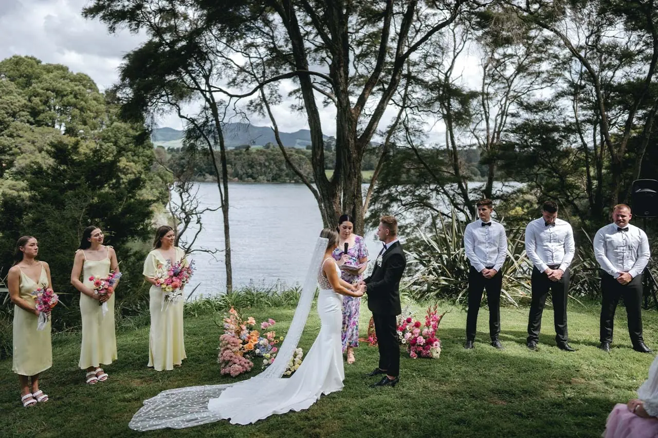 Jakama lodge wedding party garden