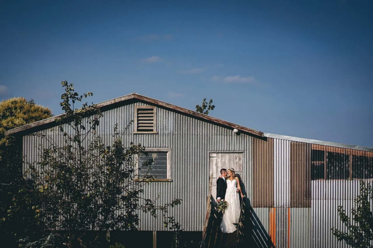 Rosenvale rustic wedding venue portrait