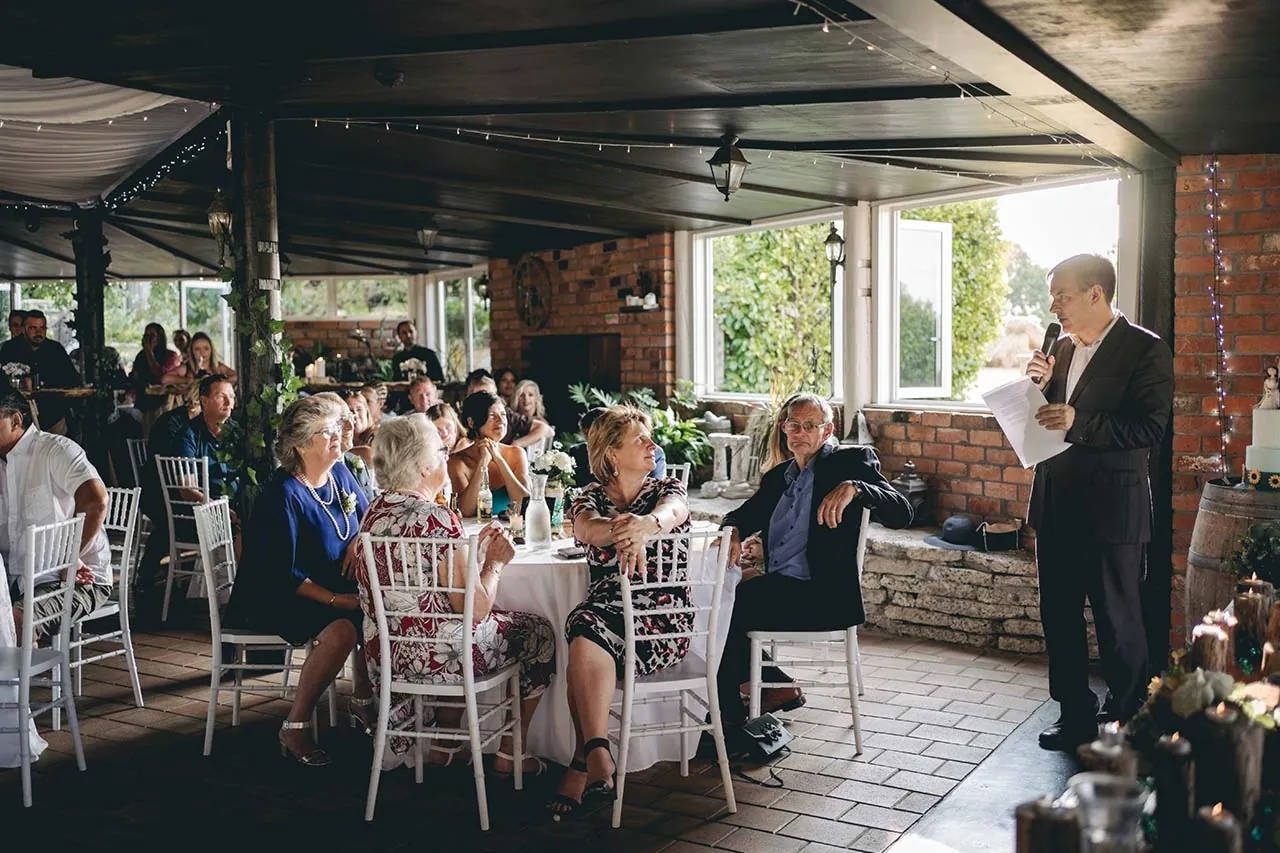 Rosenvale wedding reception courtyard