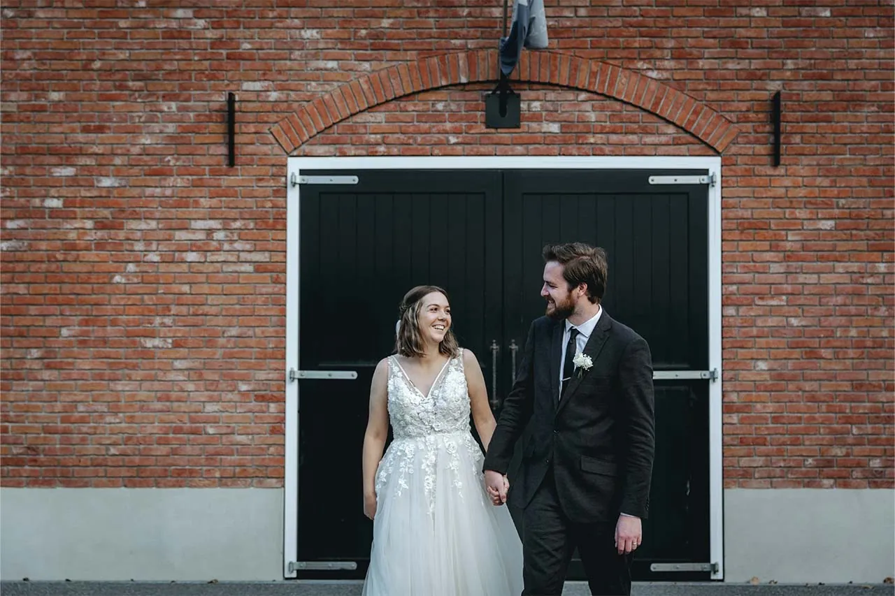 Zenders Hamilton newlyweds venue entrance