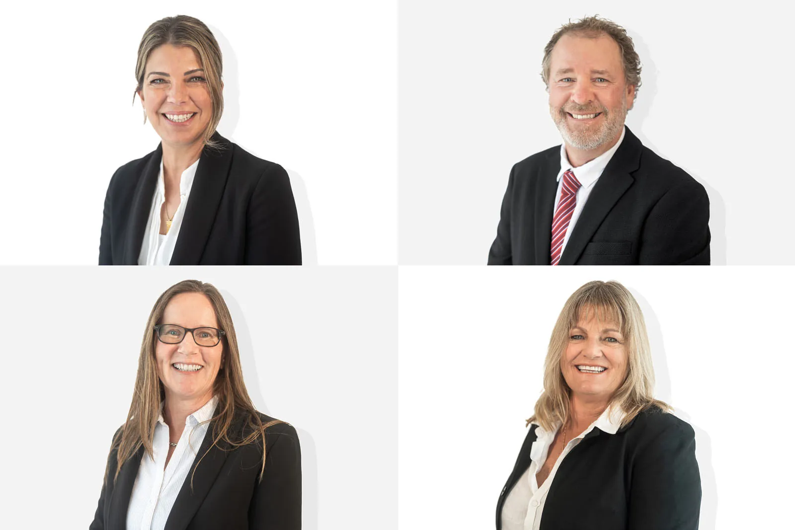 Professional corporate team headshot collection