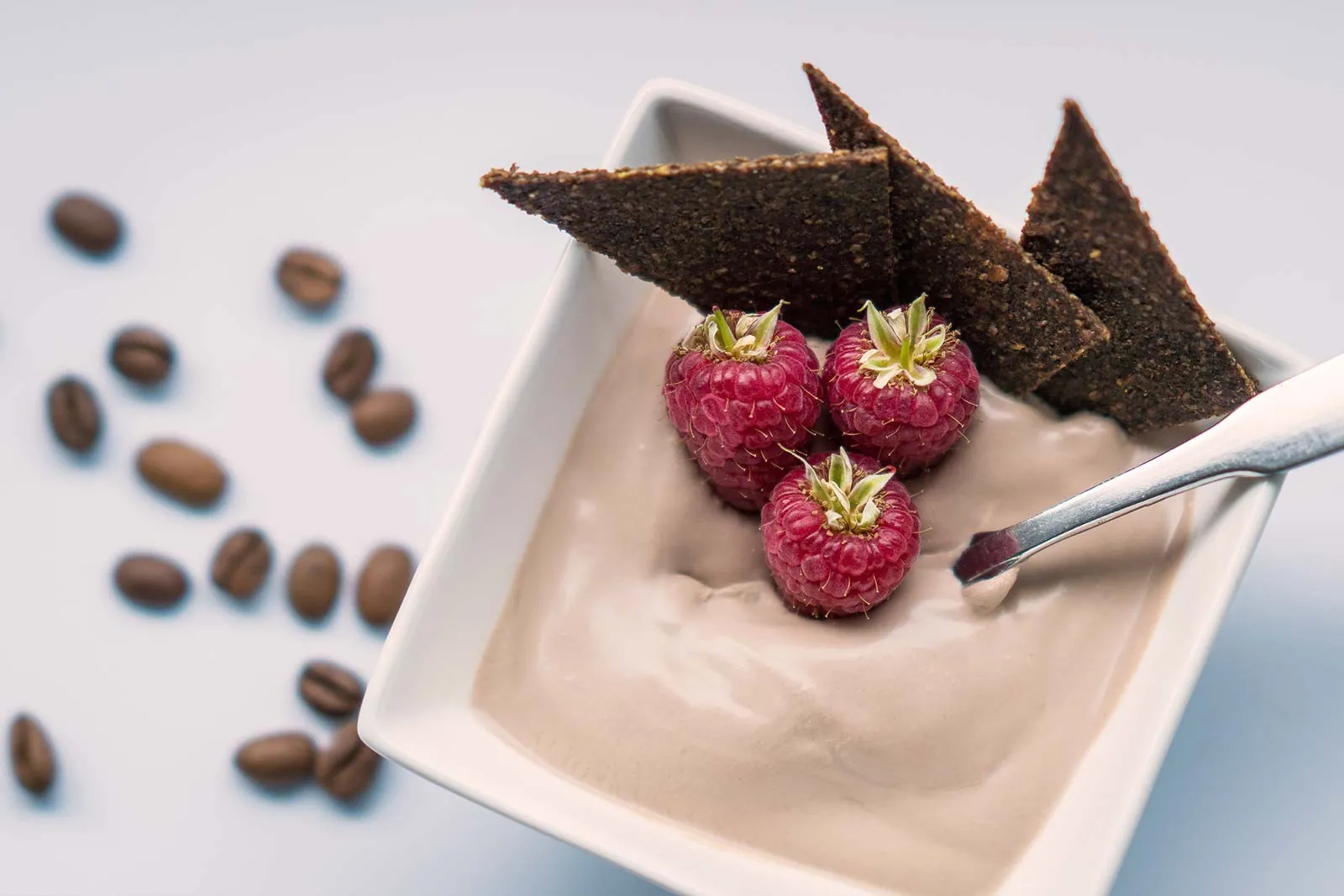 Dessert styled for commercial food photography