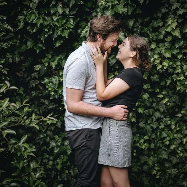 Katherine and Ryan at their engagement shoot