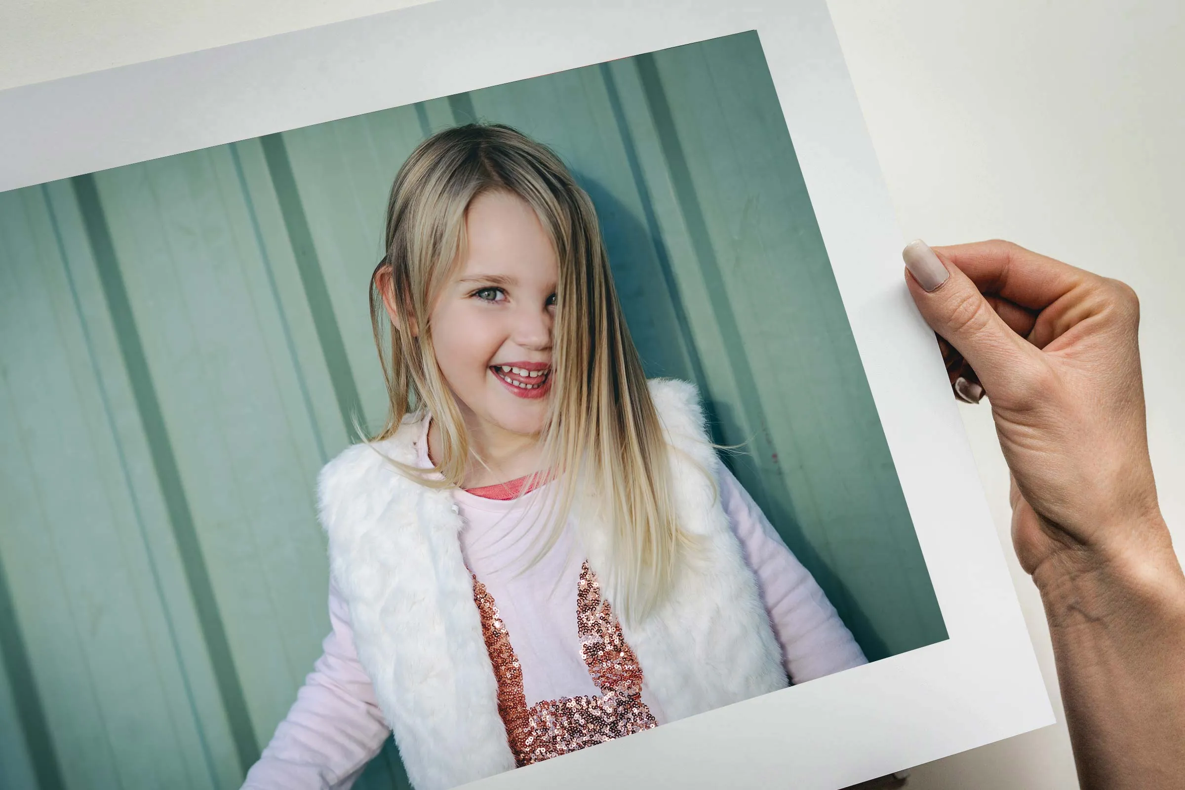 Family photograph printed by Queensberry